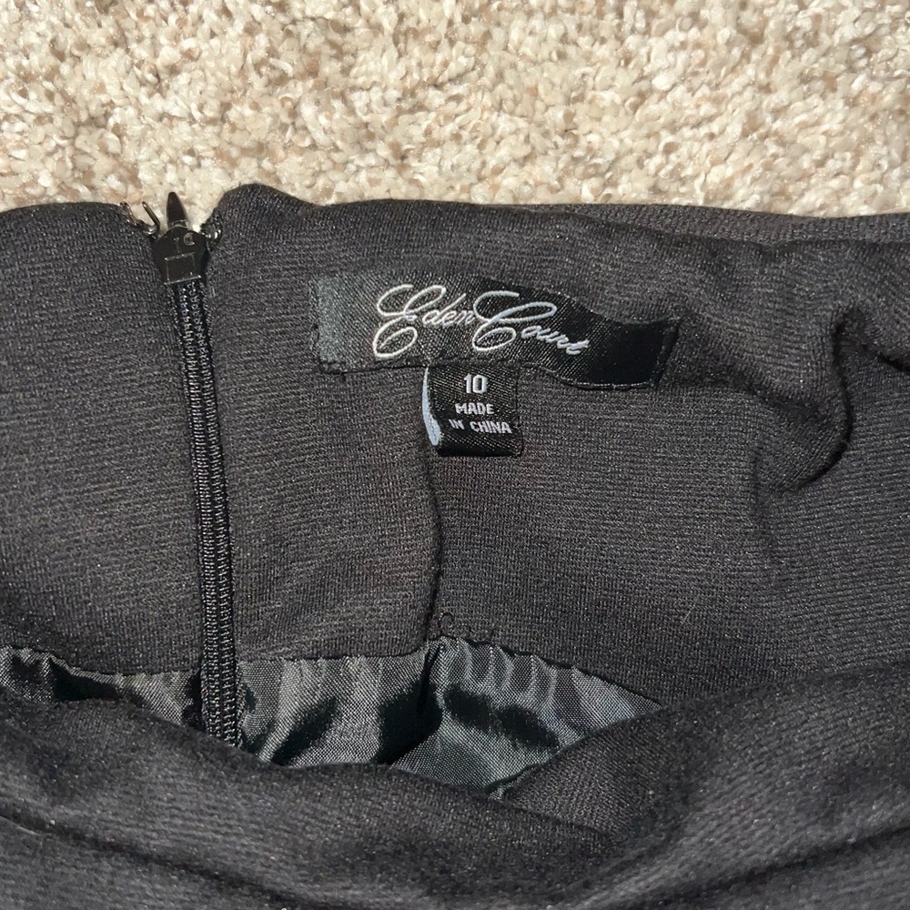Eden Court Black Sleeveless Dress - Size 10 - Picture 7 of 7